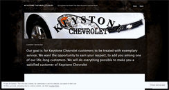 Desktop Screenshot of keystonechevrolet.wordpress.com