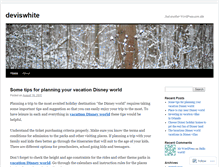 Tablet Screenshot of deviswhite.wordpress.com