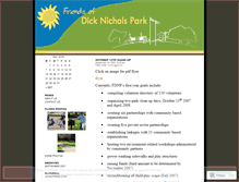 Tablet Screenshot of dicknicholspark.wordpress.com