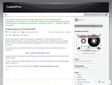 Tablet Screenshot of legnita.wordpress.com