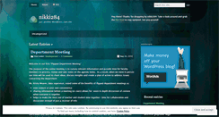 Desktop Screenshot of nikki284.wordpress.com
