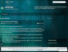 Tablet Screenshot of nikki284.wordpress.com