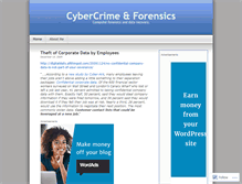 Tablet Screenshot of cybercrimeforensics.wordpress.com