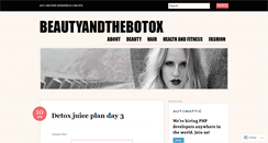 Desktop Screenshot of beautyandthebotox.wordpress.com