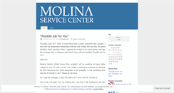 Desktop Screenshot of molinaservicecenter.wordpress.com