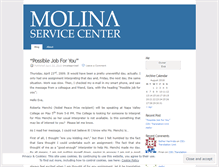 Tablet Screenshot of molinaservicecenter.wordpress.com