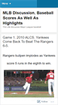 Mobile Screenshot of mlbsportstalk.wordpress.com