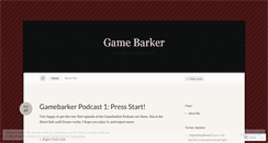 Desktop Screenshot of gamebarker.wordpress.com