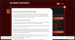 Desktop Screenshot of mymediaexpression.wordpress.com