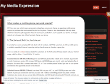 Tablet Screenshot of mymediaexpression.wordpress.com