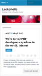 Mobile Screenshot of lackoholic.wordpress.com
