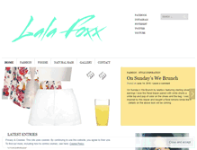 Tablet Screenshot of lalafoxx.wordpress.com