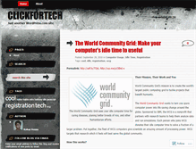 Tablet Screenshot of clickfortech.wordpress.com