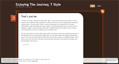 Desktop Screenshot of enjoyingthejourneytstyle.wordpress.com