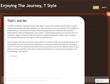 Tablet Screenshot of enjoyingthejourneytstyle.wordpress.com