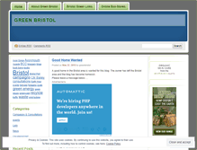 Tablet Screenshot of greenbristol.wordpress.com