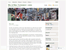 Tablet Screenshot of mrsvandebilt.wordpress.com