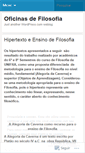 Mobile Screenshot of oficinasdefilosofia.wordpress.com