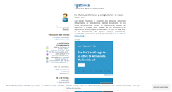 Desktop Screenshot of fgabiola.wordpress.com