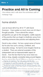 Mobile Screenshot of practiceandalliscoming.wordpress.com
