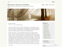 Tablet Screenshot of practiceandalliscoming.wordpress.com