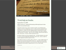 Tablet Screenshot of patternandpurpose.wordpress.com