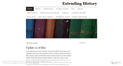 Desktop Screenshot of extendinghistory.wordpress.com