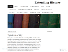 Tablet Screenshot of extendinghistory.wordpress.com