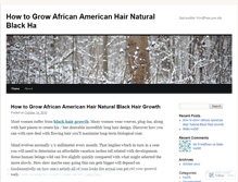 Tablet Screenshot of howtogrowafricanamericanhairhaturalblackhairgrowth.wordpress.com