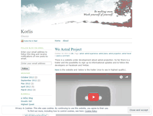 Tablet Screenshot of korlis.wordpress.com