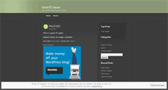 Desktop Screenshot of greatpcgames.wordpress.com