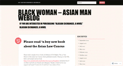 Desktop Screenshot of blackwomanasianman.wordpress.com