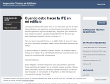 Tablet Screenshot of inspecciontecnicadeedificios.wordpress.com