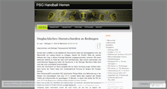 Desktop Screenshot of handballherren.wordpress.com