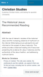 Mobile Screenshot of christianstudies.wordpress.com