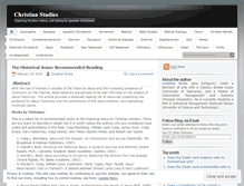 Tablet Screenshot of christianstudies.wordpress.com