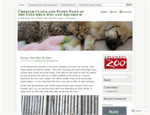 Tablet Screenshot of columbuszoocheetahs.wordpress.com