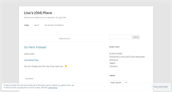 Desktop Screenshot of lisasplace.wordpress.com