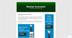 Desktop Screenshot of biocharinnovation.wordpress.com