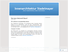 Tablet Screenshot of netzwerkraum.wordpress.com