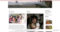 Desktop Screenshot of livingletters.wordpress.com