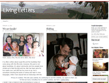 Tablet Screenshot of livingletters.wordpress.com