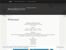 Tablet Screenshot of mainstreetgym.wordpress.com