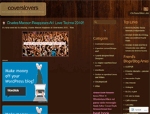 Tablet Screenshot of coverslovers.wordpress.com