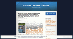 Desktop Screenshot of edituracarpathiapress.wordpress.com