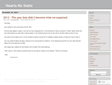 Tablet Screenshot of heartsnostatic.wordpress.com