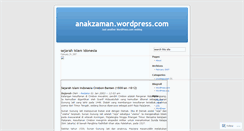 Desktop Screenshot of anakzaman.wordpress.com