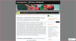 Desktop Screenshot of cinematronica.wordpress.com