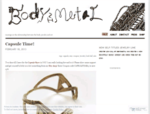 Tablet Screenshot of bodyinmetal.wordpress.com