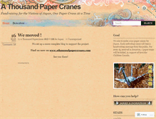 Tablet Screenshot of 5enpapercrane.wordpress.com